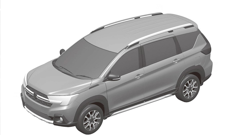 外观与海外版车型基本一致/定位为6座mpv车型 铃木xl6专利图曝光